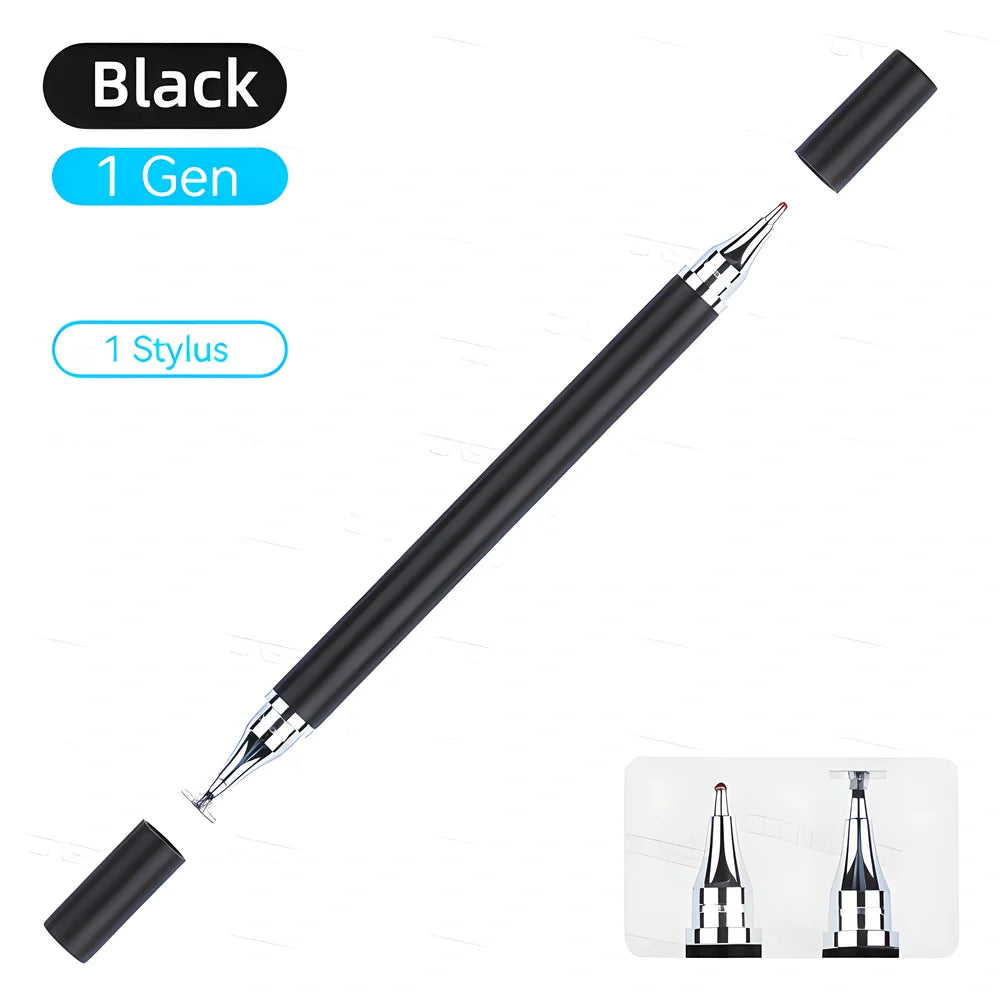 Premium 2-in-1 Digital Stylus Pen for Tablets and Mobile Phones - Smooth silicone nib, ergonomic design, and high sensitivity for precision and comfort