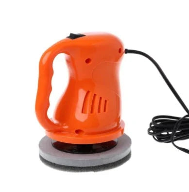 A high-quality car polishing machine with a thick power cord, ergonomic design, and sturdy ABS construction for a showroom-worthy shine.
