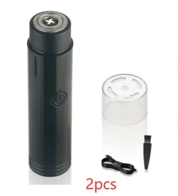 ARECTECH Mini Electric Shaver with double-blade for efficient shaving