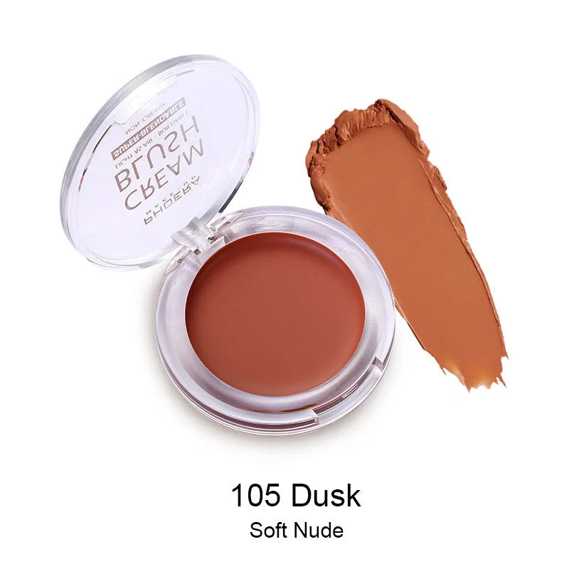 PHOERA Brightening Blush Cream in a variety of vibrant shades, delivering a radiant, healthy-looking glow to the complexion