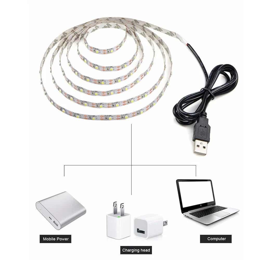 Premium RGB 5050 LED strip lights with vibrant colour options and versatile installation