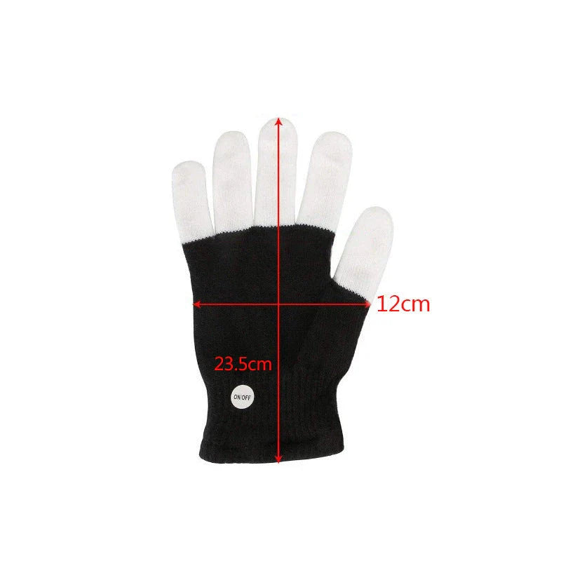 Pair of LED gloves featuring a variety of customizable lighting effects for dance, performance, and nightlife events