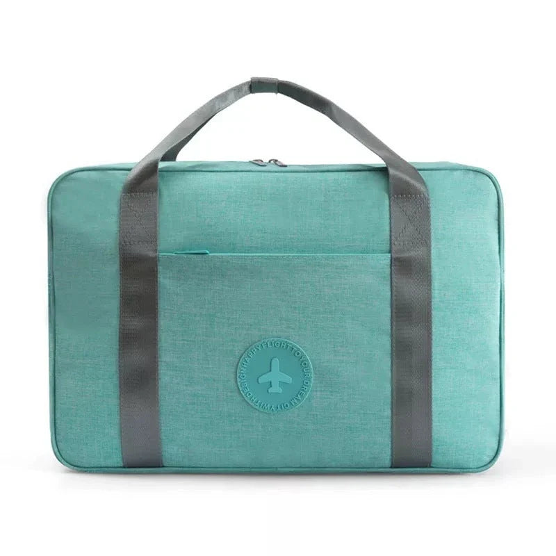 Premium waterproof polyester shoe storage bag with laminated zipper pocket and breathable design for travel and various occasions