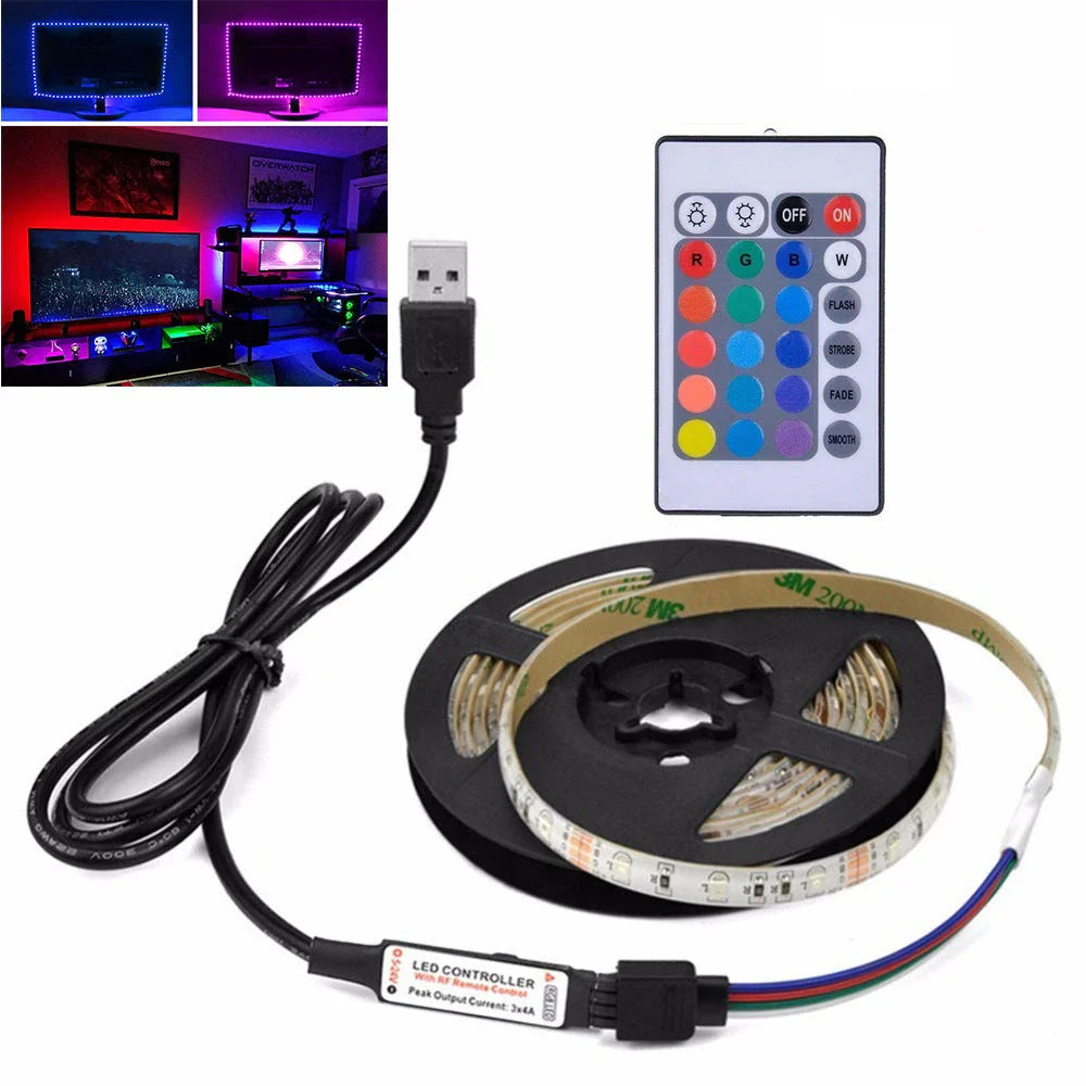Premium RGB 5050 LED strip lights with vibrant colour options and versatile installation