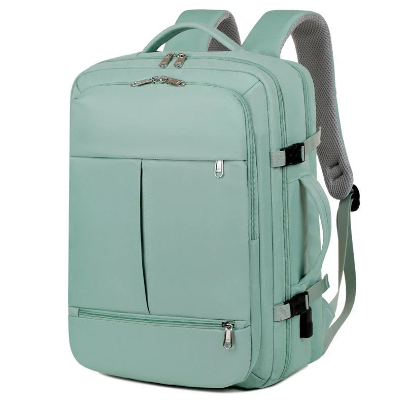 Durable and stylish travel backpack with multiple pockets, a padded laptop compartment, and versatile design for business and leisure use.