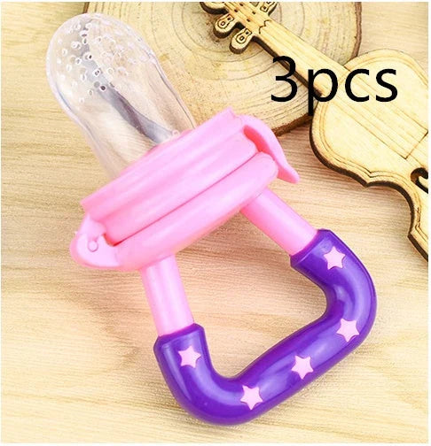 Versatile silicone pacifier with secure design to provide a safe and comfortable feeding experience for babies
