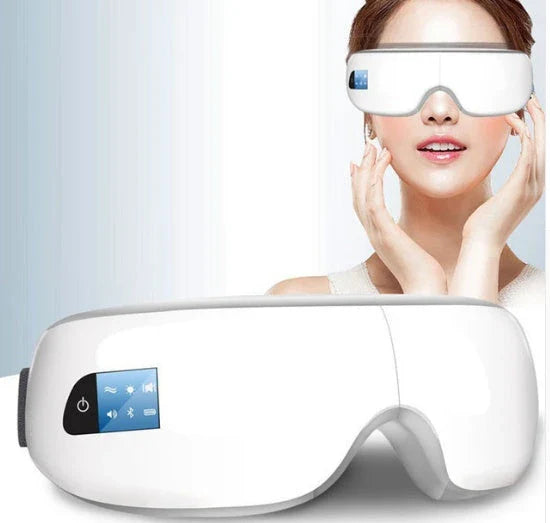 Bluetooth Eye Massager with Air Pressure, Vibration, and Heating Therapy for Soothing Eye Care