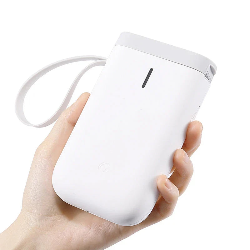 Compact Bluetooth Label Printer with thermal printing technology, Bluetooth connectivity, and versatile label design capabilities for home and office use