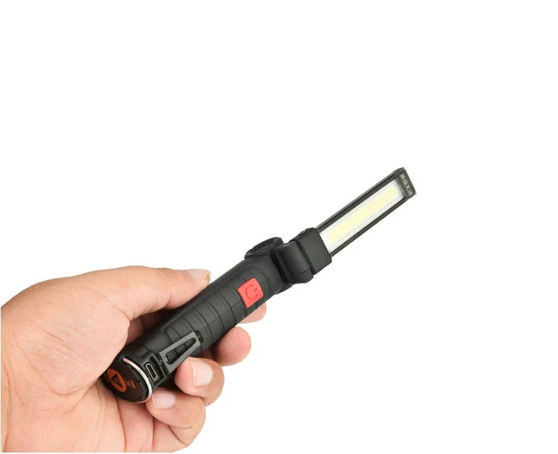 Powerful COB LED Torch with Magnetic Mount and Hanging Hook for Versatile Hands-Free Lighting
