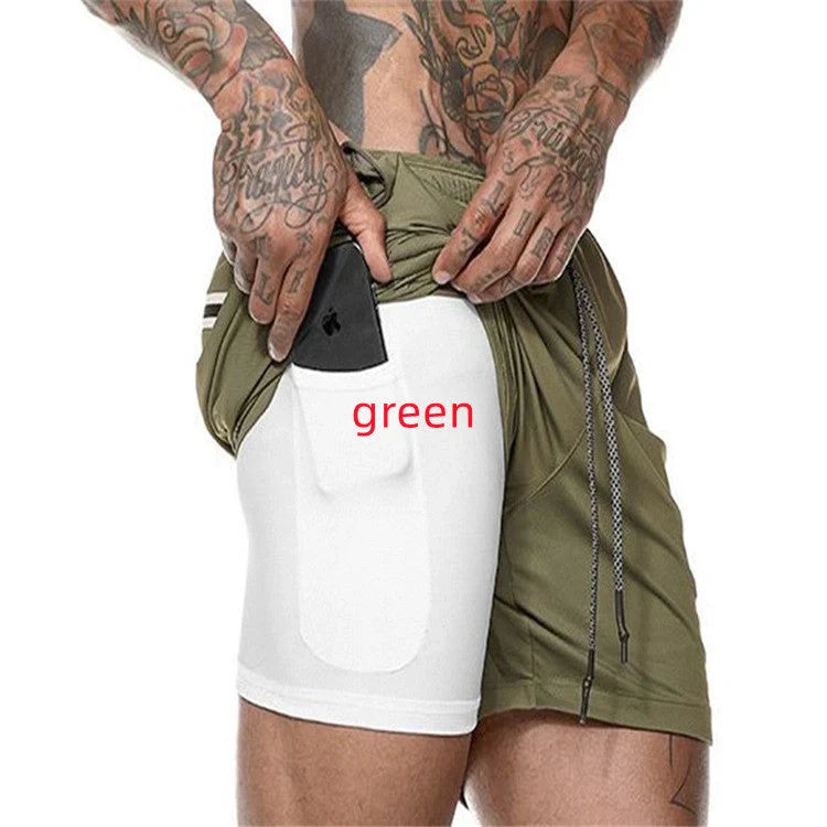 Premium breathable compression shorts with side pockets for enhanced comfort and performance during workouts