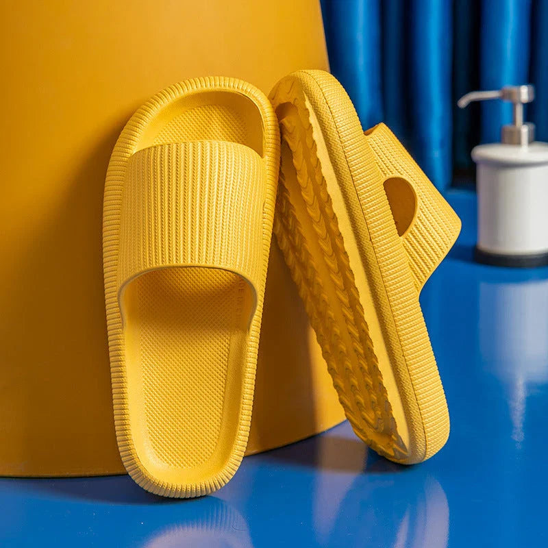 Women's premium EVA slippers in various colors and sizes, featuring soft, cushioned soles and durable non-slip design.