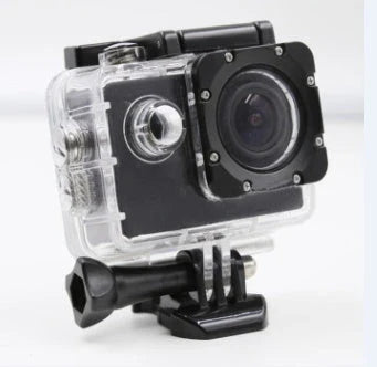 Robust 4K Ultra HD Waterproof Sport Camera with 12MP sensor, 170-degree wide-angle lens, and water-resistant design for filming up to 30 metres underwater