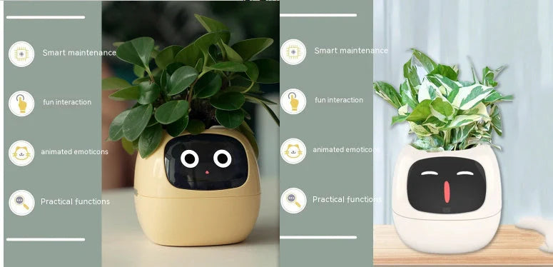 Smart Planter with AI and 7 sensors for easy plant care in various colours