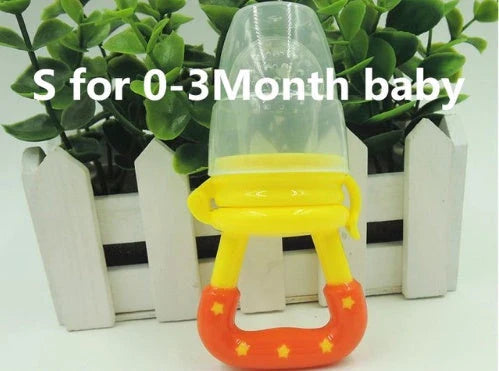 Versatile silicone pacifier with secure design to provide a safe and comfortable feeding experience for babies