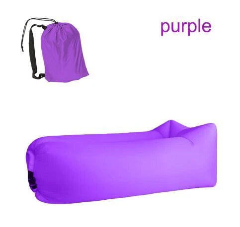 Premium inflatable air sofa in various colours, perfect for outdoor relaxation and leisure