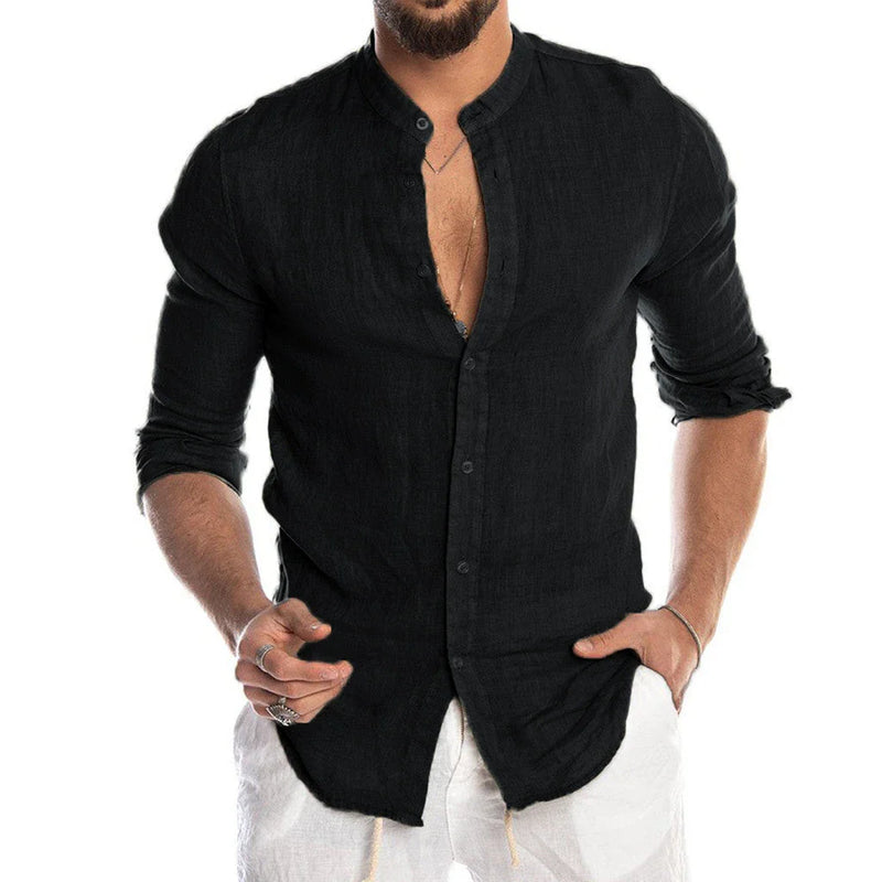 GiftHome Versatile Linen Blend Shirt for Men