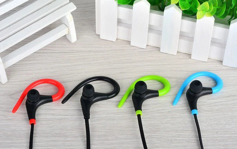 Premium sports Bluetooth headphones with noise cancellation, featuring wireless connectivity, sweat-resistant design, and intuitive touch controls for an enhanced workout experience.
