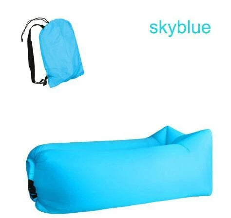 Premium inflatable air sofa in various colours, perfect for outdoor relaxation and leisure