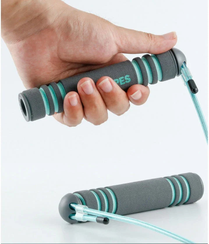 Adjustable speed skipping rope with various colour and model options, designed for fitness training and weight loss