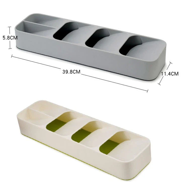 Innovative Drawer Organiser with separate compartments for efficient kitchen storage and organisation