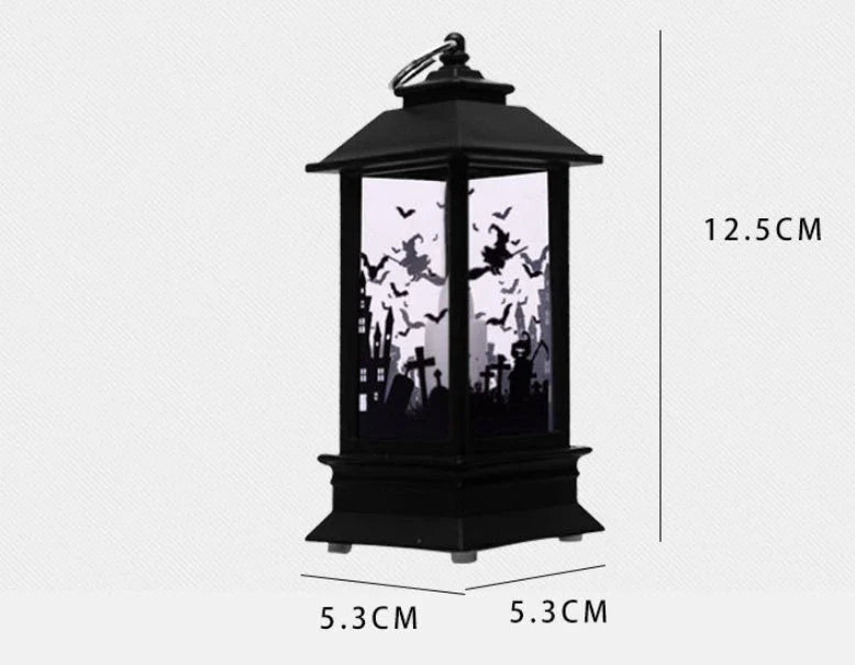 Enchanting Halloween pumpkin lamp with intricate design and warm LED lighting, perfect for seasonal decor