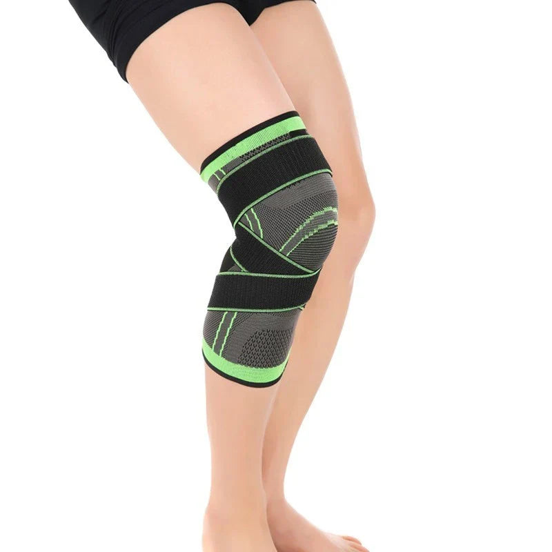 Sports knee brace with adjustable pressure design for active lifestyles