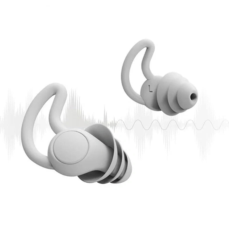 Comfortable silicone sleep earplugs for noise-free nights