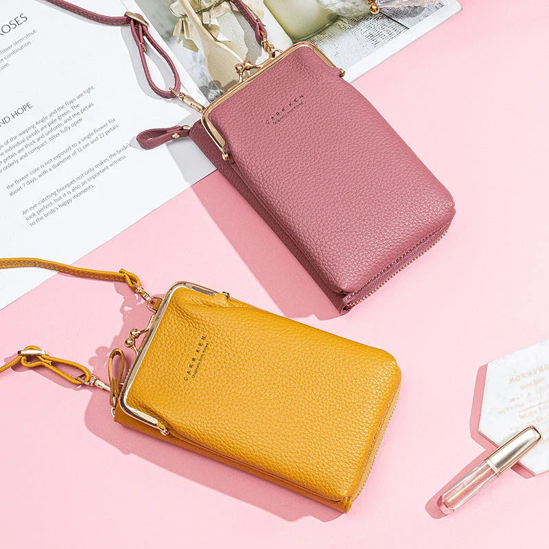 Stylish PU leather shoulder bag featuring a lychee pattern design in a range of vibrant colours