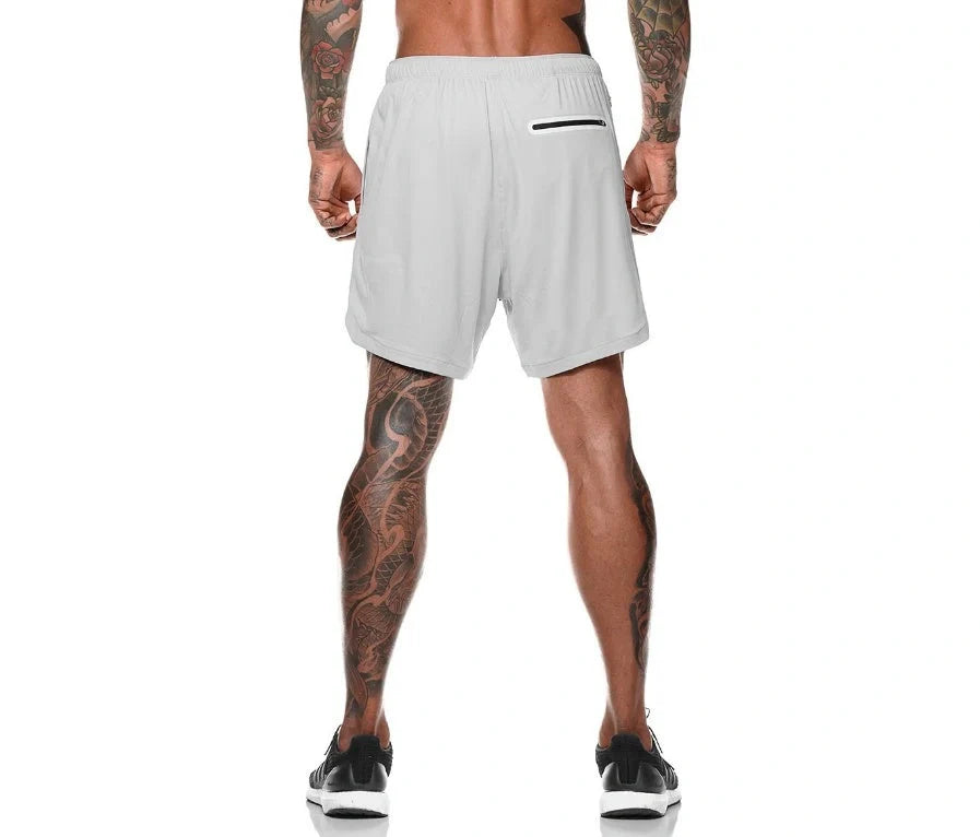 Premium breathable compression shorts with side pockets for enhanced comfort and performance during workouts