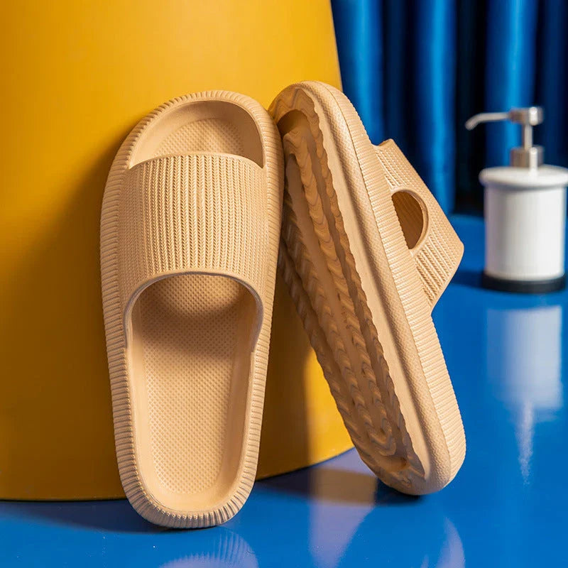 Women's premium EVA slippers in various colors and sizes, featuring soft, cushioned soles and durable non-slip design.