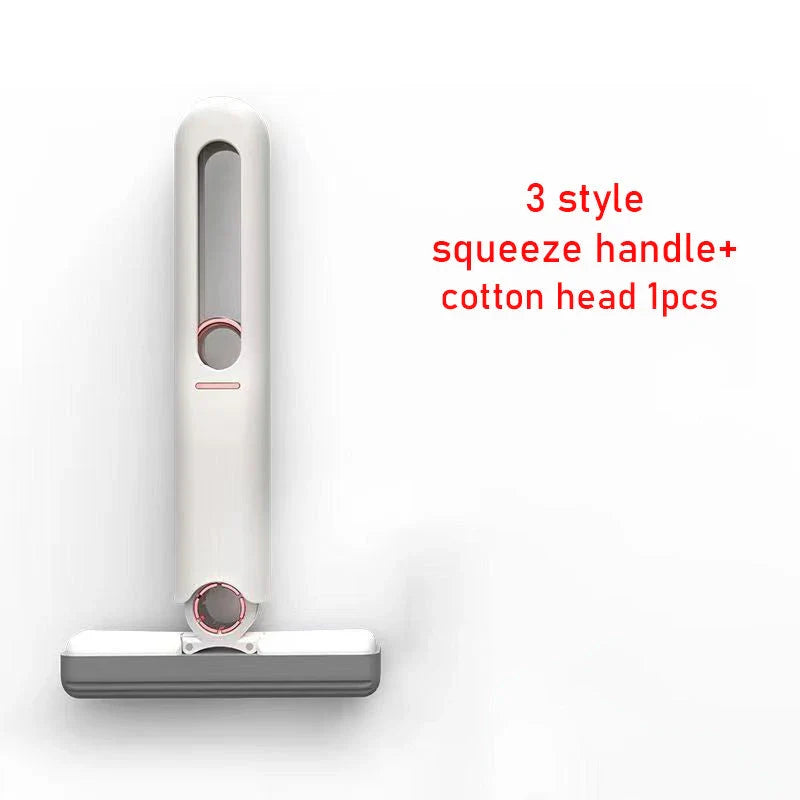Efficient Floor Cleaning Sponge Mop with Squeeze Handle - Versatile, Eco-Friendly Cleaning Tool for Floors, Windows, and More