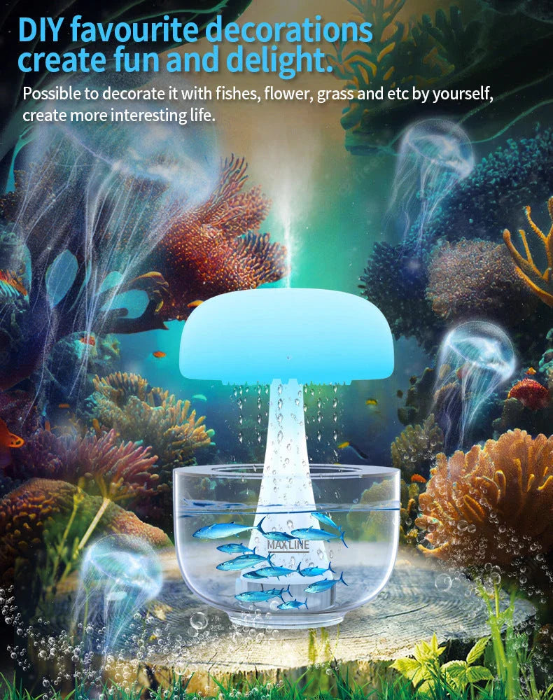 Versatile Cloud Humidifier with Soothing Ambience Lighting - Elevate Your Home Decor with Effective Humidification and Captivating Ambient Lighting