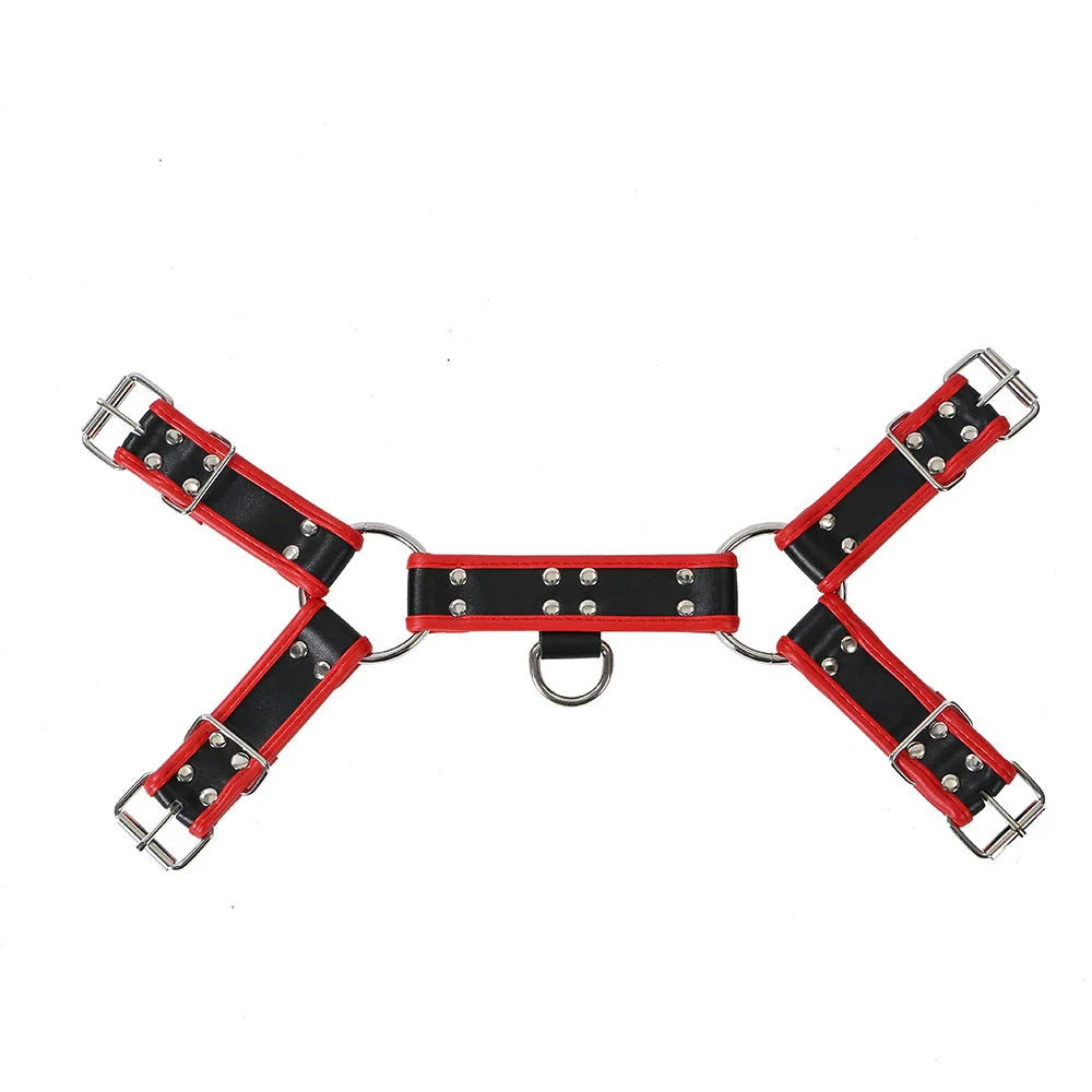 Premium full-grain leather shoulder strap with air ventilation holes for enhanced breathability and comfort