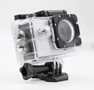 Robust 4K Ultra HD Waterproof Sport Camera with 12MP sensor, 170-degree wide-angle lens, and water-resistant design for filming up to 30 metres underwater