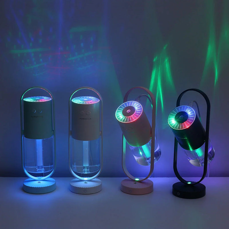 GiftHome UK Compact USB Powered Desktop Humidifier with Ambient Lighting