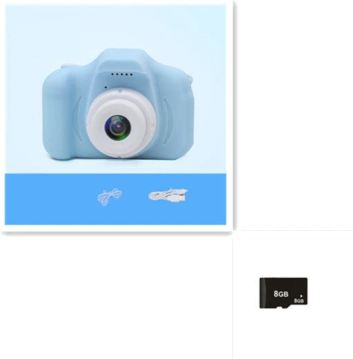 A colorful, cartoon-inspired digital camera for kids with fun filters and high-quality features