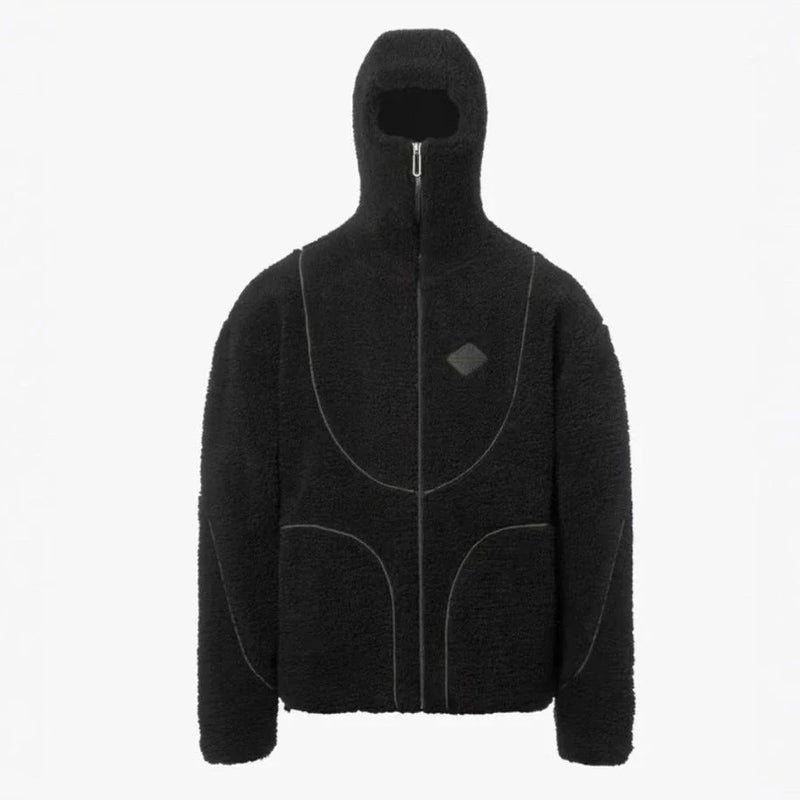 Stylish Hooded Zipper Jacket - Premium Patchwork Sweatshirt for Men