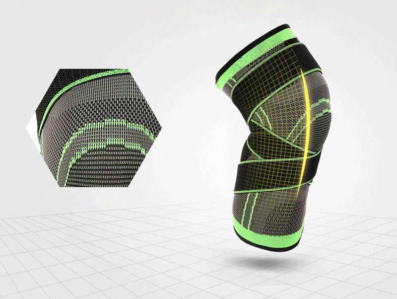 Sports knee brace with adjustable pressure design for active lifestyles