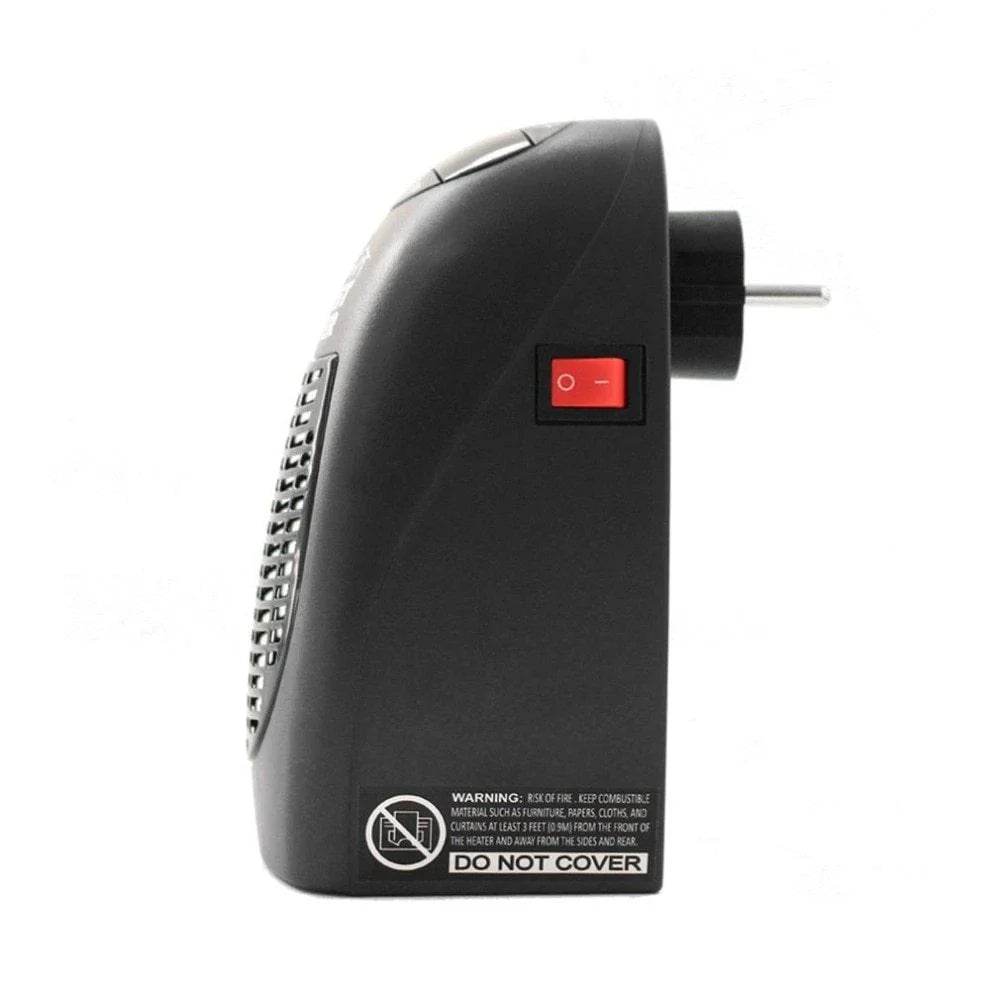Versatile ceramic mini heater with 360-degree rotating plug, digital thermostat, and programmable timer for efficient home heating