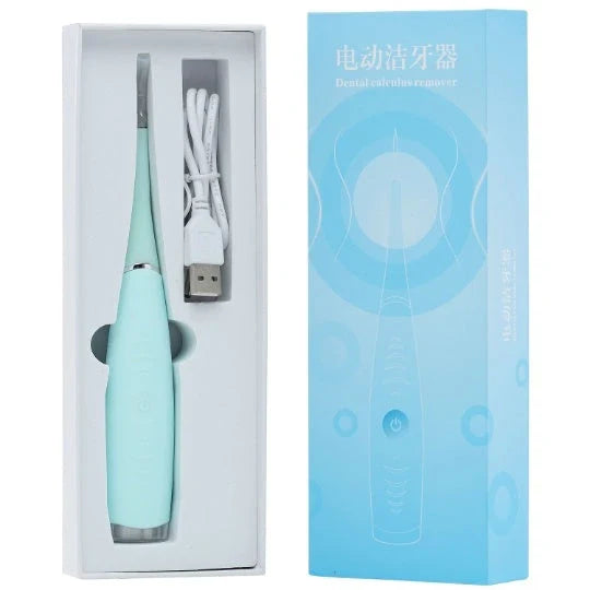 Waterproof Electric Toothbrush Cleaner with Vibrating Head, Silica Gel and ABS Materials, Ergonomic Handle for Effective Plaque and Tartar Removal