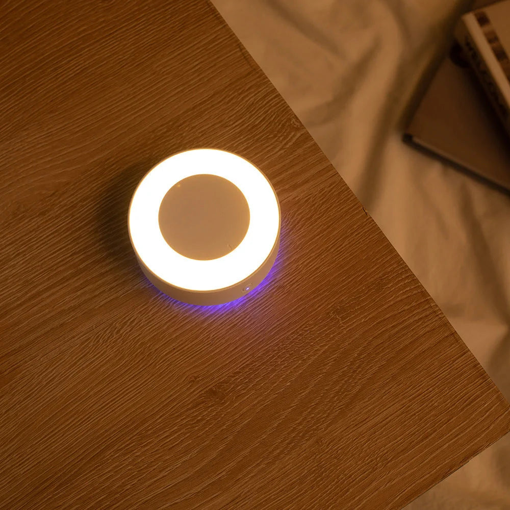 White aromatherapy mosquito repellent lamp with USB cable, modern design