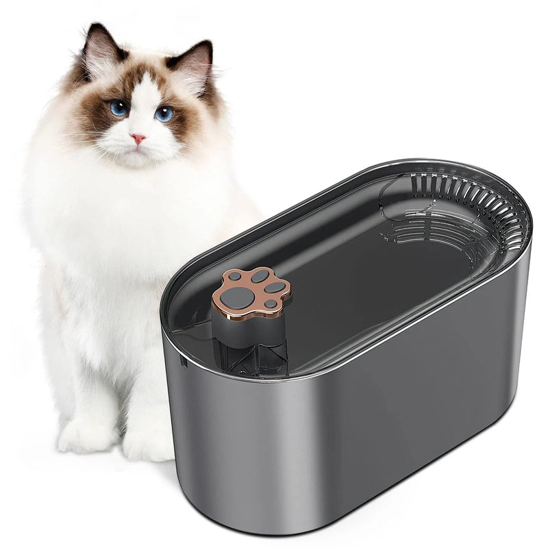 GiftHome Quiet 3L Automatic Pet Water Fountain with LED Lights