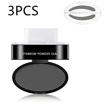 Precision Eyebrow Enhancing Makeup Kit with Stamp and Powder for Flawless Brows