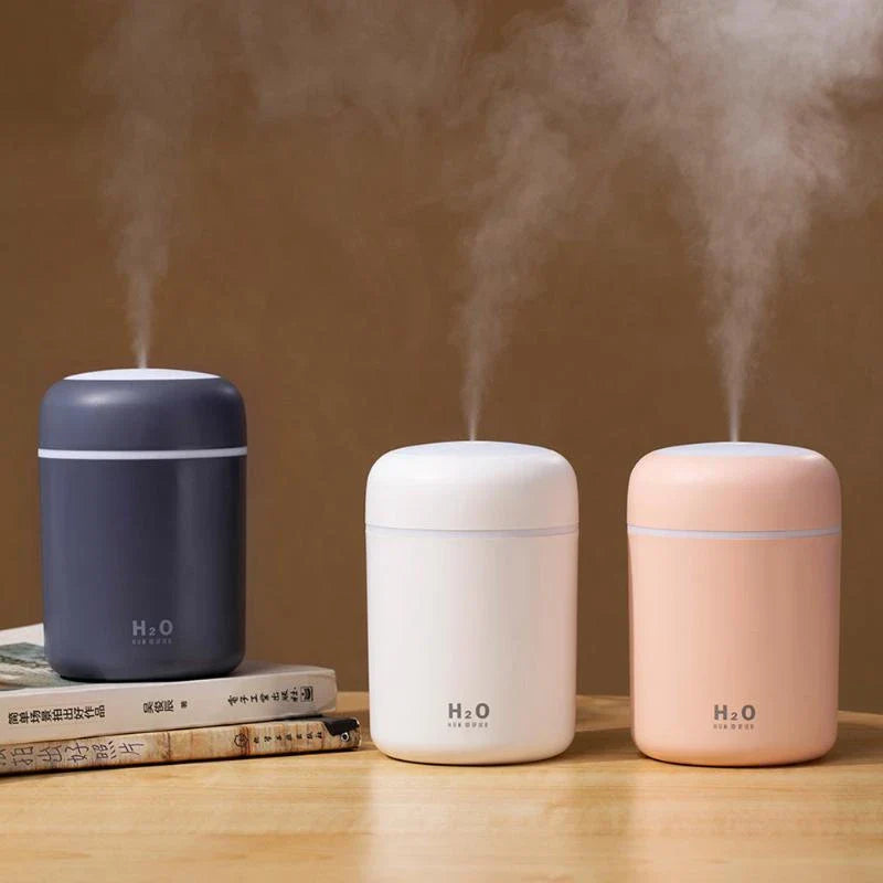 Mini USB Humidifier with Soothing Mist, Quiet Operation, and Automatic Shut-Off for Bedrooms