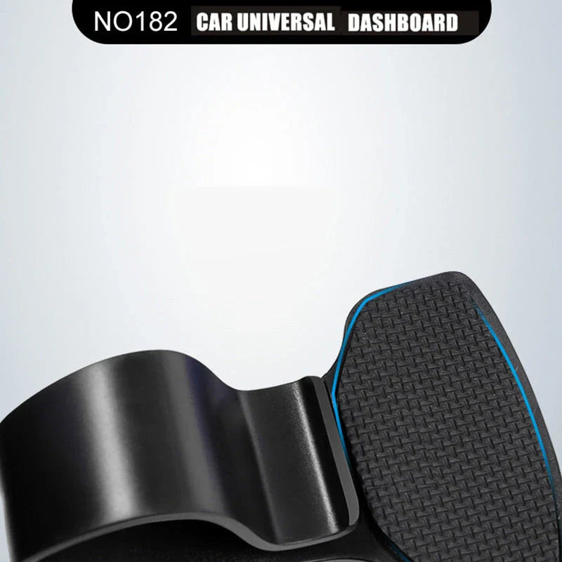 Versatile 360-degree rotating car phone mount with sleek black design, made with premium materials for secure and convenient smartphone use while driving