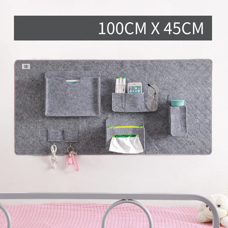 Premium felt storage board with multiple compartments for organised storage