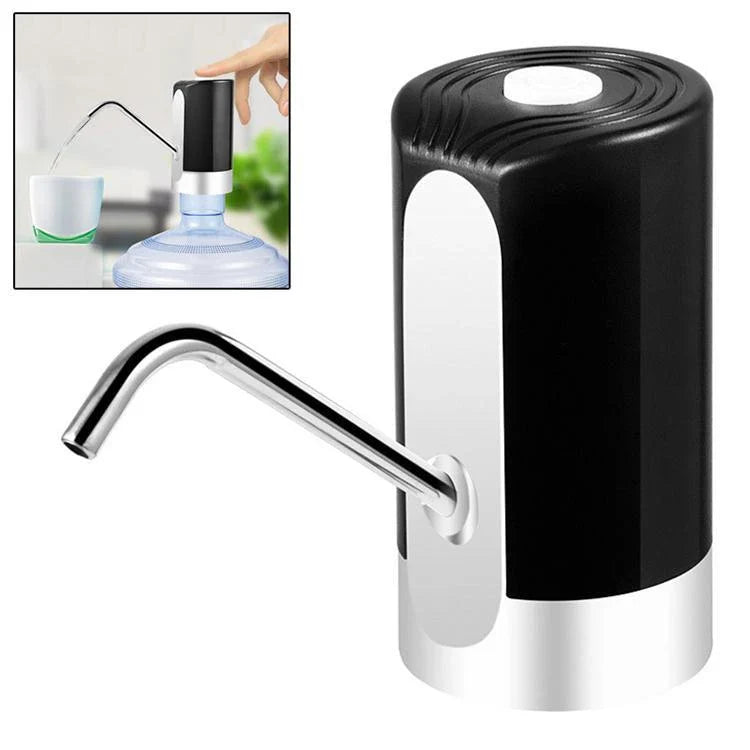 Automatic electric water bottle pump with USB charging, smart switching, and durable construction