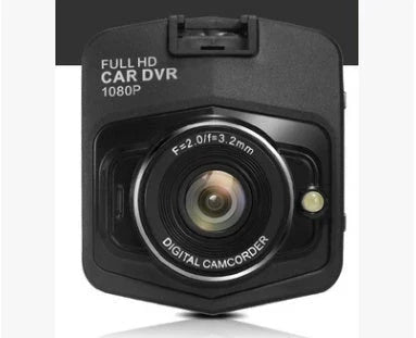 Compact 1080p in-car video recorder with night vision, wide 140-degree angle lens, and high-resolution 2.4-inch LCD display