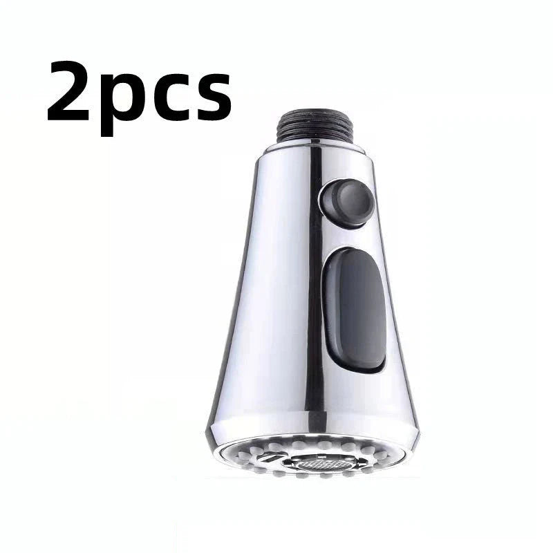 Universal pressurized faucet sprayer with 360-degree rotation and 3 cleaning modes for efficient kitchen cleaning