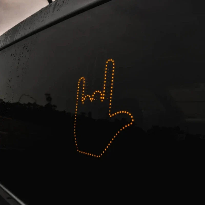 Attention-Grabbing Gesture Light: Illuminate Your Driving Expressions with 176 Bright LED Bulbs and Three Gesture Modes